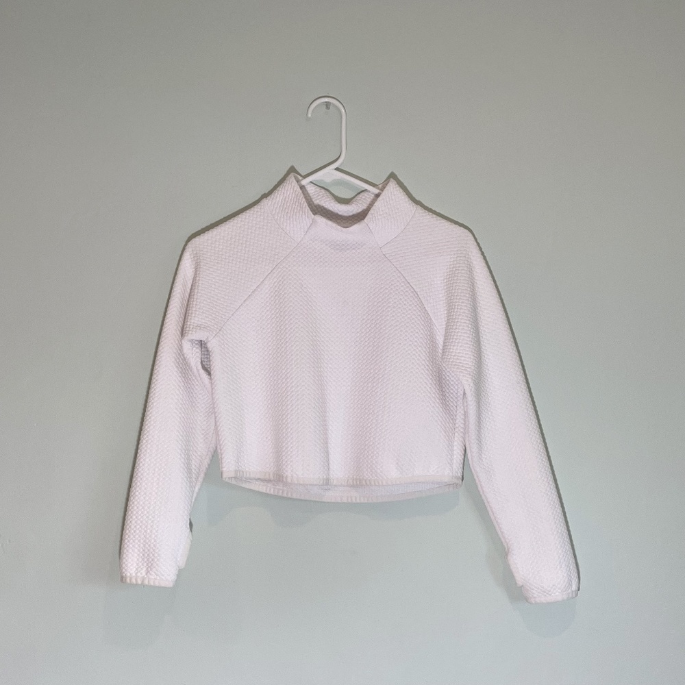 Zella Girl White Long Sleeve Top. Size L.